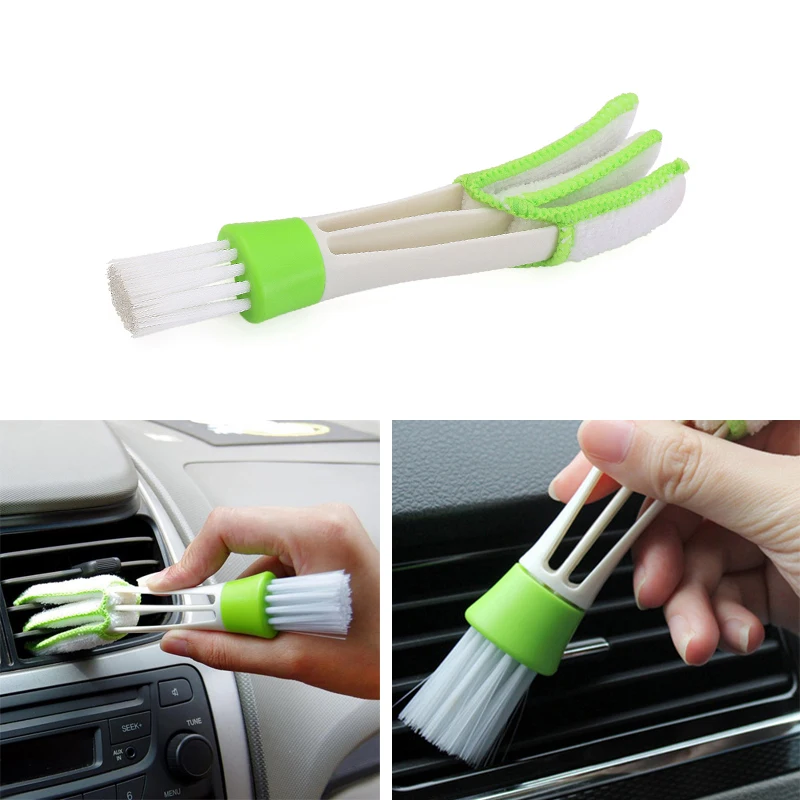 

Car Brush Dust Tools Auto Cleaning Accessories Plastic Auto Air Conditioner Vent Blinds Gap Cleaner Dual-purpose Car Accessories