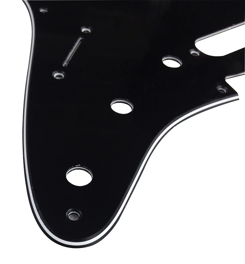 Pleroo Custom Parts - For Left Hand 57\'8 Screw Holes Standard St SSS Guitar Pickguard Scratch Plate Multi Color Choice