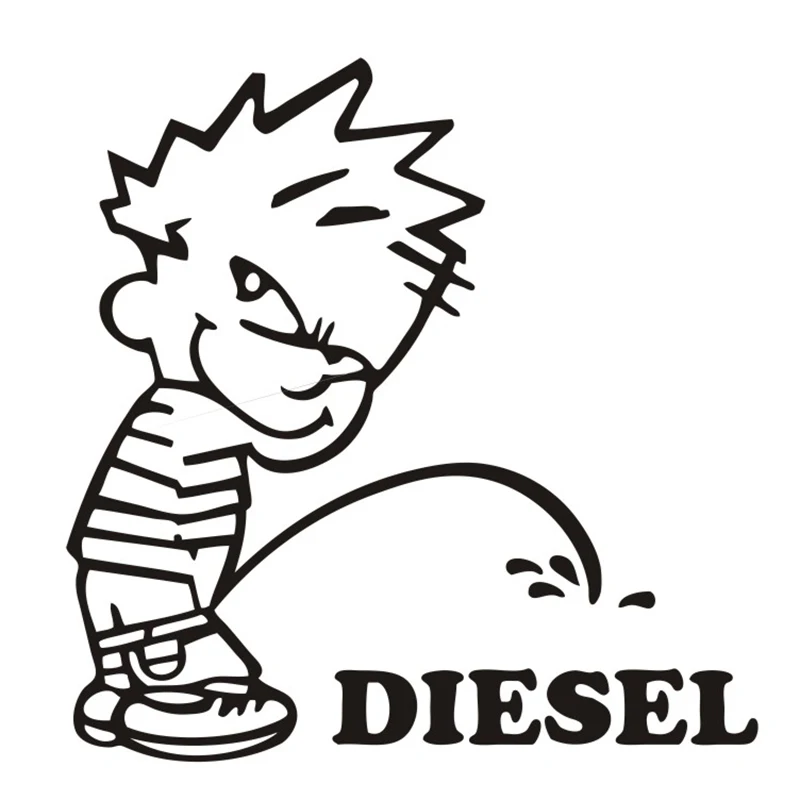 Baby Diesel Side Sticker Car Decal Waterproof Sticker Art Bumper Car Window Decor Pattern New T097