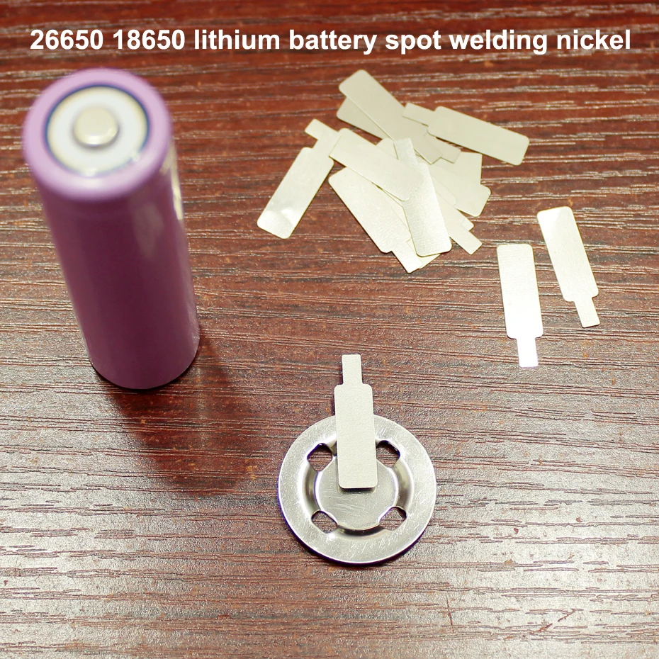 50pcs/lot 26650 power battery spot welding cap nickel piece 18650 lithium battery can be spot welded nickel plated steel sheet