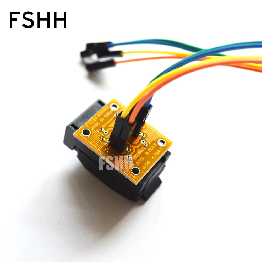 FSHH QFN4 a presa di prova DIP4 WSON4/UDFN4/MLF4 test socket Size = 6.7x3.9x2.3mm