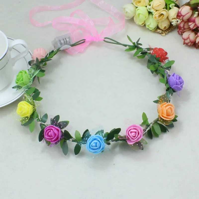 10Pcs/Lot Glow Wreath Luminous Headband Hoop LED Lamp Luminous Lovely Cat Ears Party Gathering Bar Night Club Birthday Props