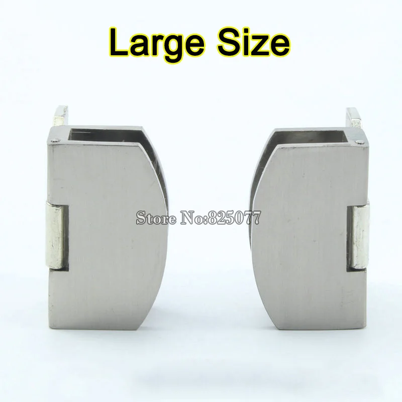 

Large Size Glass Door Hinges Zinc Alloy Glass Hinge Brushed Hinge Apply Glass Thickness 8-10mm Hardware Wholesale KF803