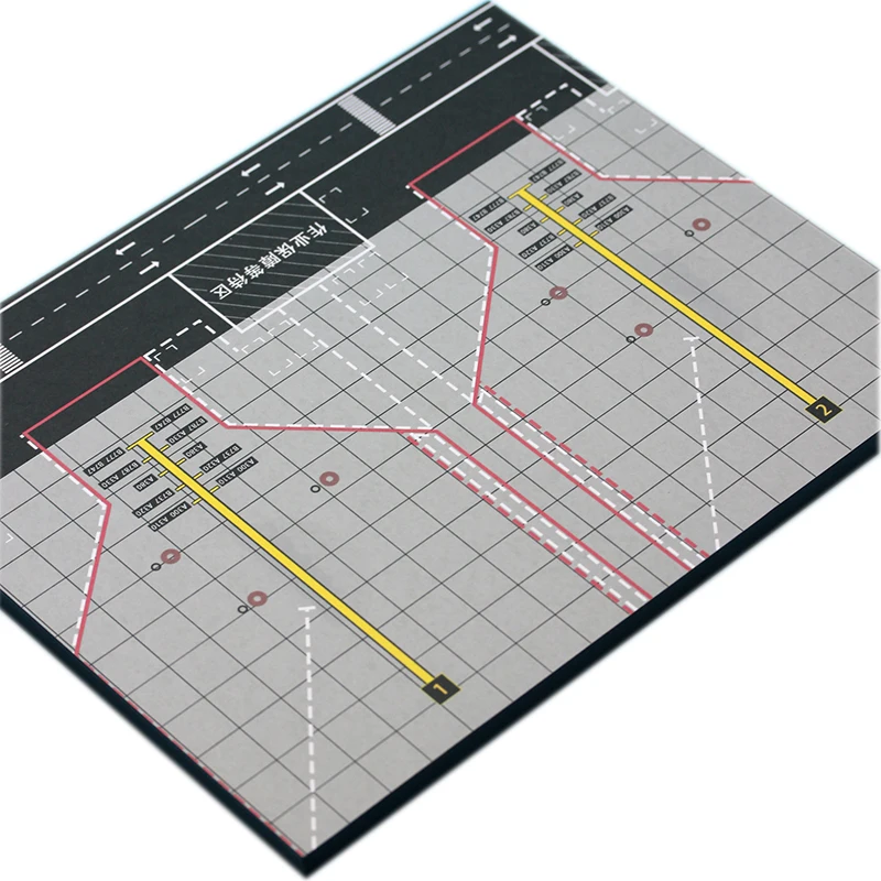 1:1000 aircraft airfield platform background model two machine sand table decoration  Juxtaposition