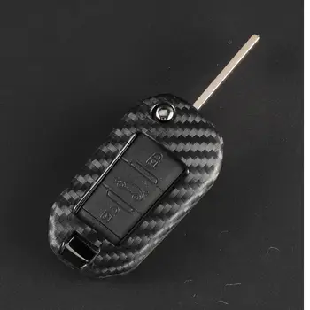 jingyuqin 碳纖維矽膠遙控折疊鑰匙套,適用於標緻 3008 208 308 508 408 2008 年及雪鐵龍 C4 Cactus C5 C3 C4L 車型。 8 最佳銷售 2015年款標緻508 - №8
