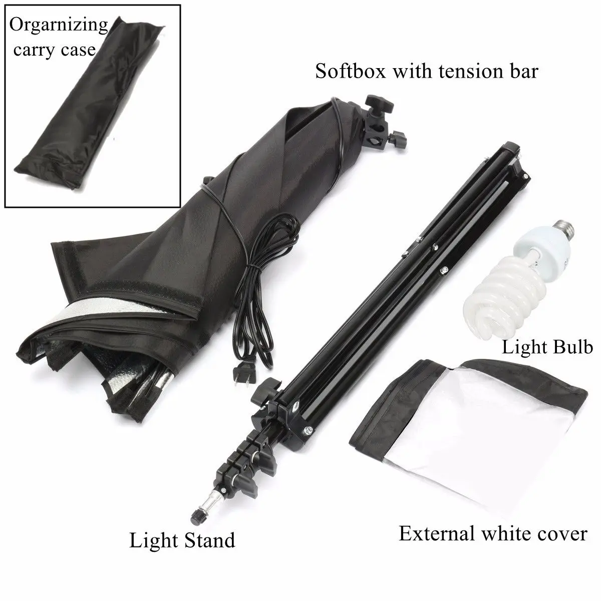 3 в 1, штатив-Трипод для фотостудии, 60 х60 см, E27