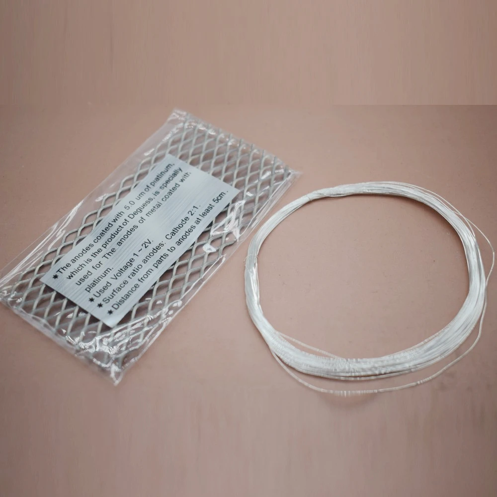 Platinum Titanium Mesh/Plating Wire/Pen-plating System Electroplating Machine Accessory Set