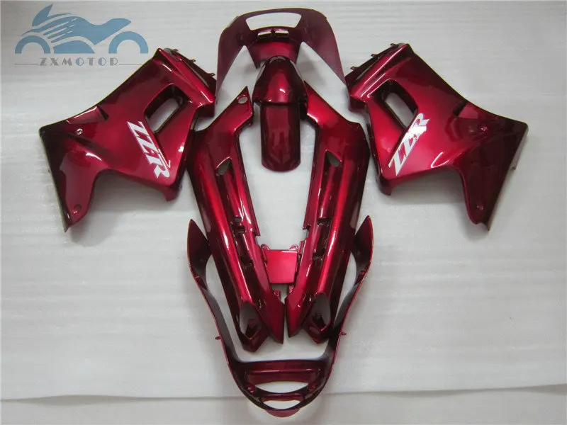 Custom ABS Bodywork fairings Kit Fit for KAWASAKI ZZR250 1990-2007 ZZR 250 90-07 motorcycle sports fairing kits red aftermarkets