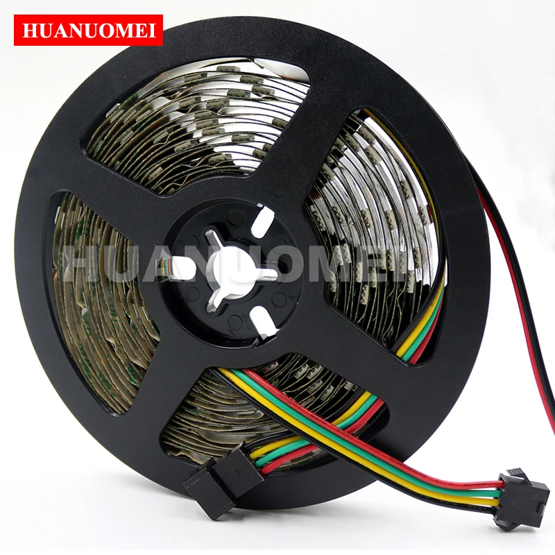 DC5V 32Pixels/M APA102 Full Color Digital RGB LED Strip Light 5050 Addressable Pixel Flexible Tape Black PCB Non-waterproof IP20