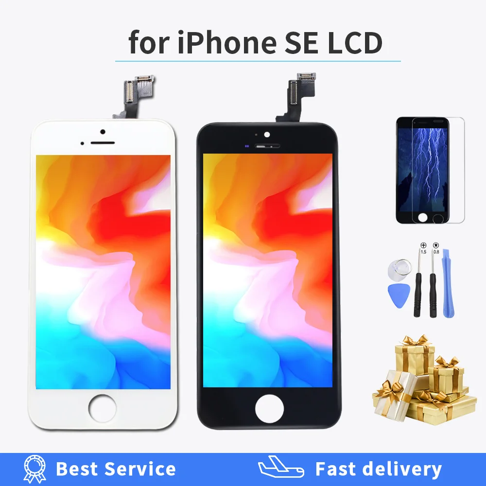 AAA+++ Quality OEM LCD Display For iPhone SE Touch Screen Digitizer Assembly FOR A1723 A1662 A1724 Replacement LCD with Gift