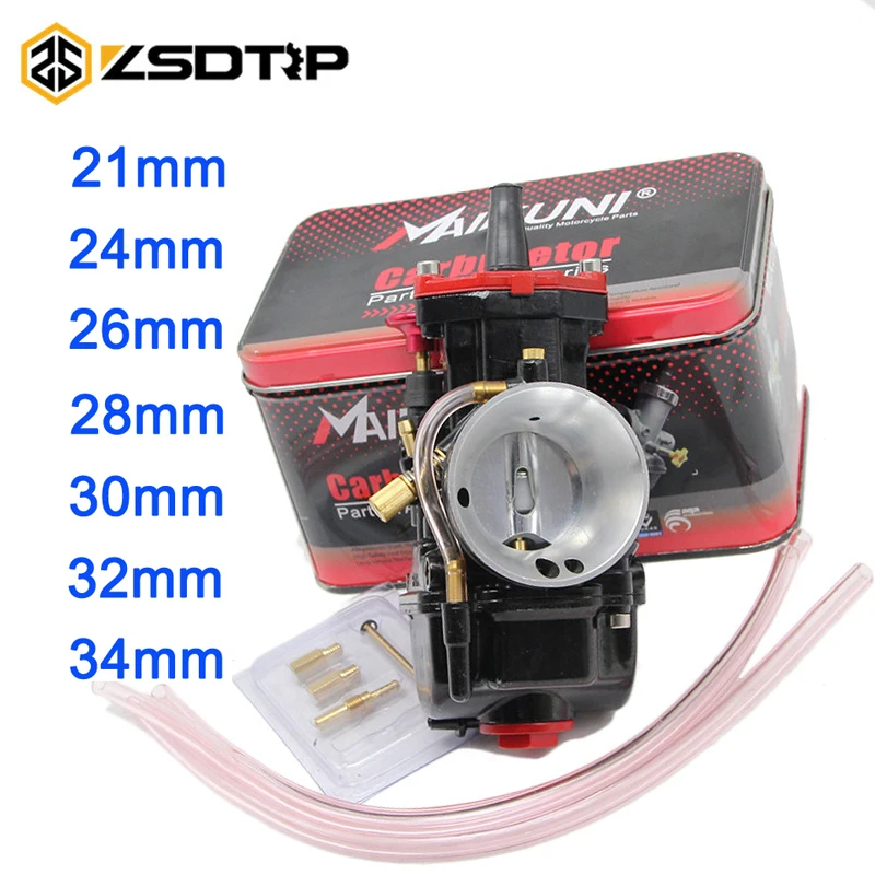 ZSDTRP brand new 21 24 26 28 30 32 34 mm Motorcycle Engine Part Carburetor Mikuni PWK Carburetor With Power Jet Dirt Bike ATV