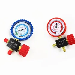 Refrigerator, Air Conditioner, Car Refrigerant Manifold Gauge High/Low Pressure R134a R404a R22 R410a Refrigerant Manometer