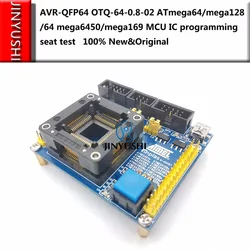 ATMEL AVR-QFP64 OTQ-64-0.8-02 ATmega64/mega128/64 mega6450/mega169 MCU IC programming seat test socket Burn-in Socket test bench