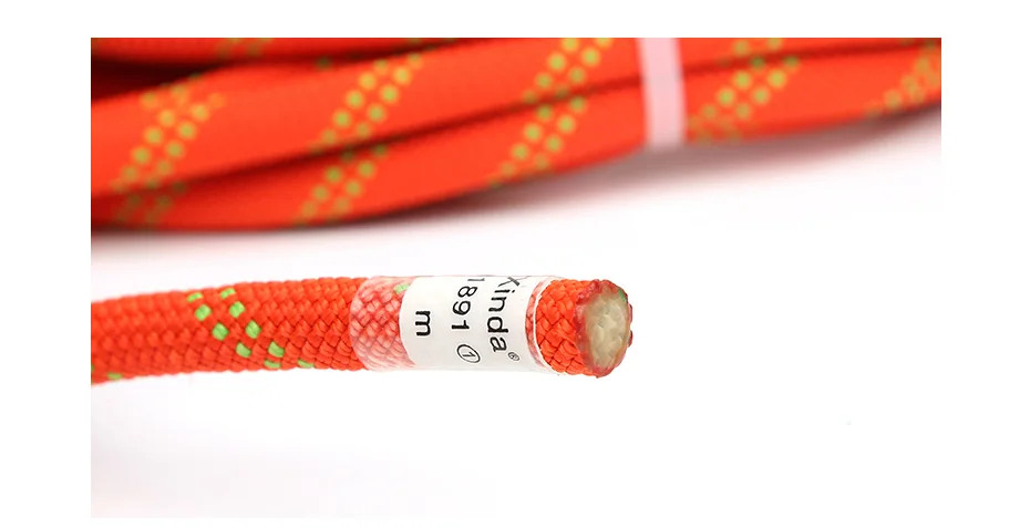XINDA 9mm Rock Climbing Rope 9mm Static Rope 21kN High Strength Safety Rope For Working at Height Climb Camping Equipment
