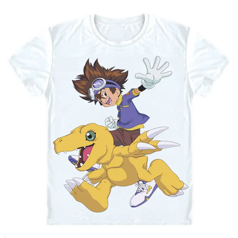 Dejitaru Monsuta Digimon T-Shirts Multi-style Short Sleeve Shirts Digimon Adventure Dejimon Adobencha DigiDestined Cosplay Shirt