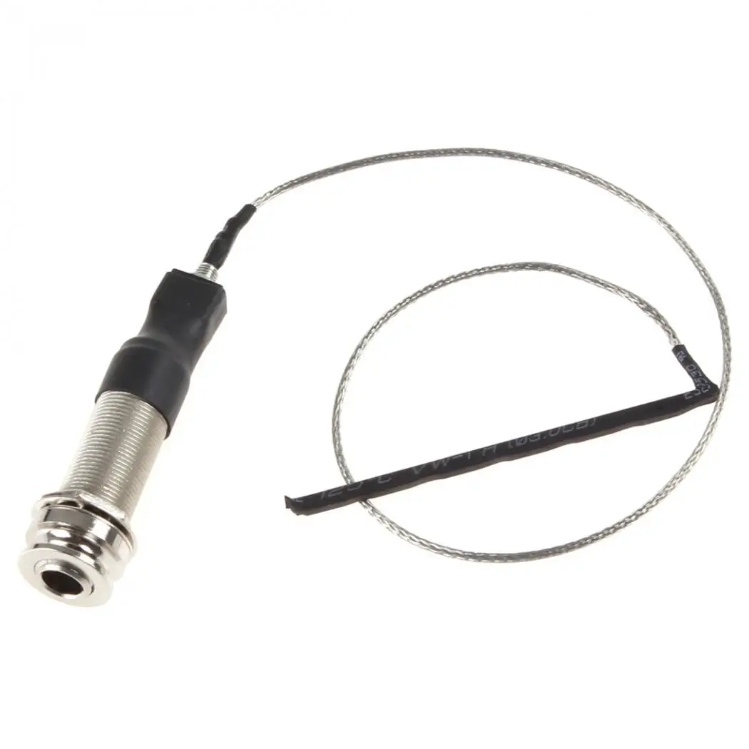 

10 Pieces 1/4" New Stereo End Pin Jack Connection with Electric Box Guitar Folk Piezo Pickup Under-saddle Passive