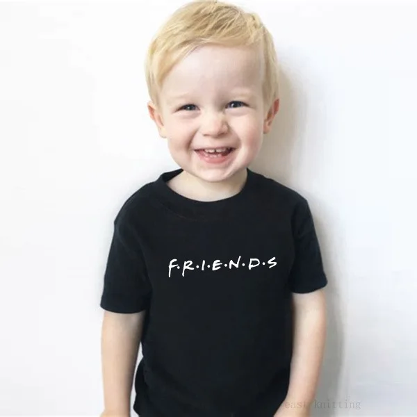 Friends Kids Tops Kid T- Shirts New Arrival Fashion Letter Boys Girls Short Sleeve T-shirt Summer T Shirt Casual Wear