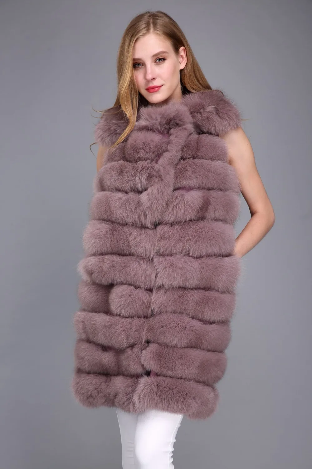 Folobe Vrouwen Bont Vest Jas Lange Faux Fur Vest Winter Bontjas Jas Voor Vrouwen Uitloper Harige Vrouw Winterjassen