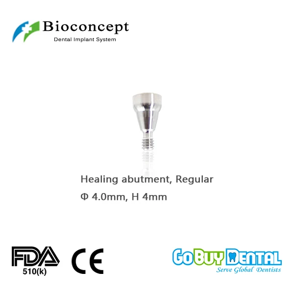 

Bioconcept Hex Regular healing abutment D4.0mm, height 4mm(324020)