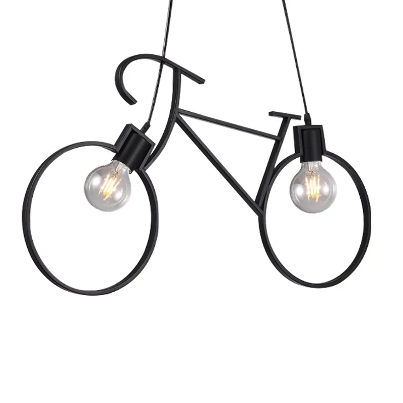 

Nordic Creative Personality Bicycle Chandelier Art Restaurant Children's Room Bedroom Lamp Corridor Aisle Indoor Lighting Home