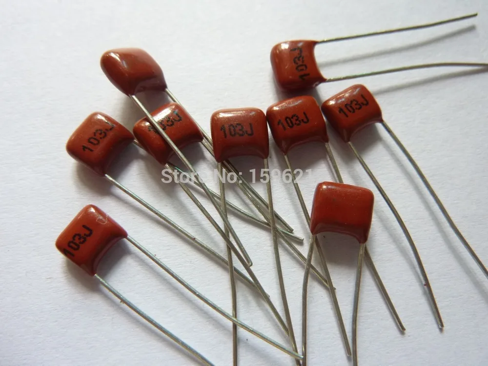 

50pcs CBB 103J 100V 0.01uF 10nF P5 Metallized Polypropylene Film Capacitor