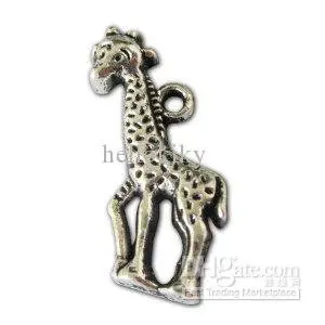 

750pcs Tibetan Silver Metal Giraffe Charms A10577