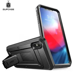 SUPCASE For iPhone Xs Max Case 6.5 inch UB Pro Full-Body Rugged Holster Case with Built-in Screen Protector & Kickstand