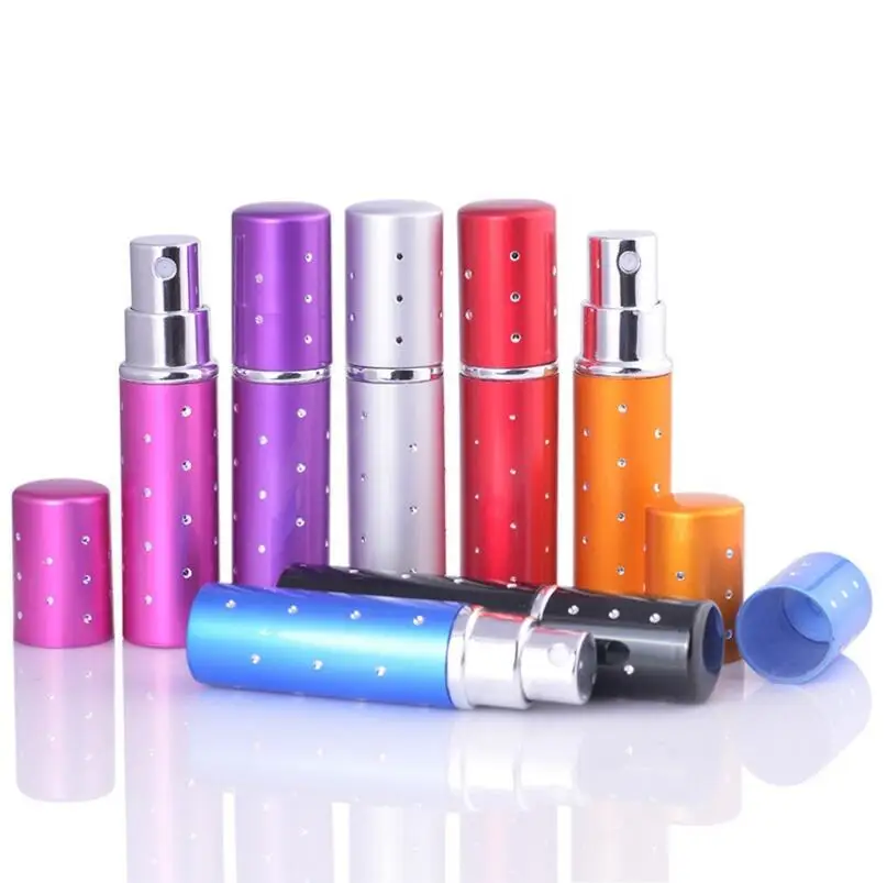 10ml Mini Aluminum Perfume Bottle 10CC Fashion Portable Atomizer Spray Parfum Container LX1306