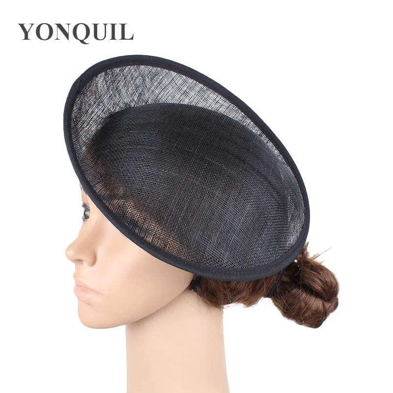 

Black Or 12 COLOR 10"/25CM Solid Round Hat Handmade Nice Sinamay Fascinator Base DIY Hair Accessories 12Pieces/Lot