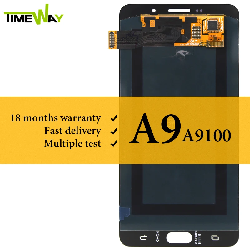 Grade LCD Display For Samsung A9 2016 A910 LCD AMOLED With Digitizer Touch Assembly 6 Inch For Samsung A9 2016 A910 Screen