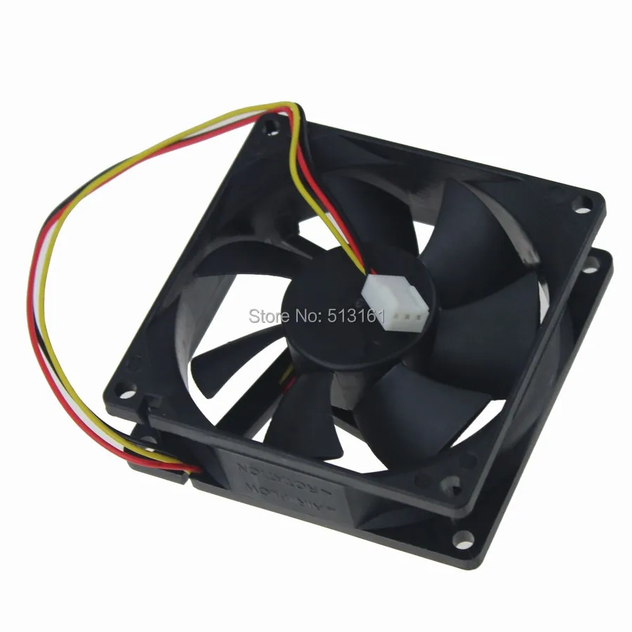 2 PCS/LOT Gdstime 8cm 80mm 80mmx80mmx25mm 3Pin 8025 Heatsink Radiator 12V Cooling Cooler Fan