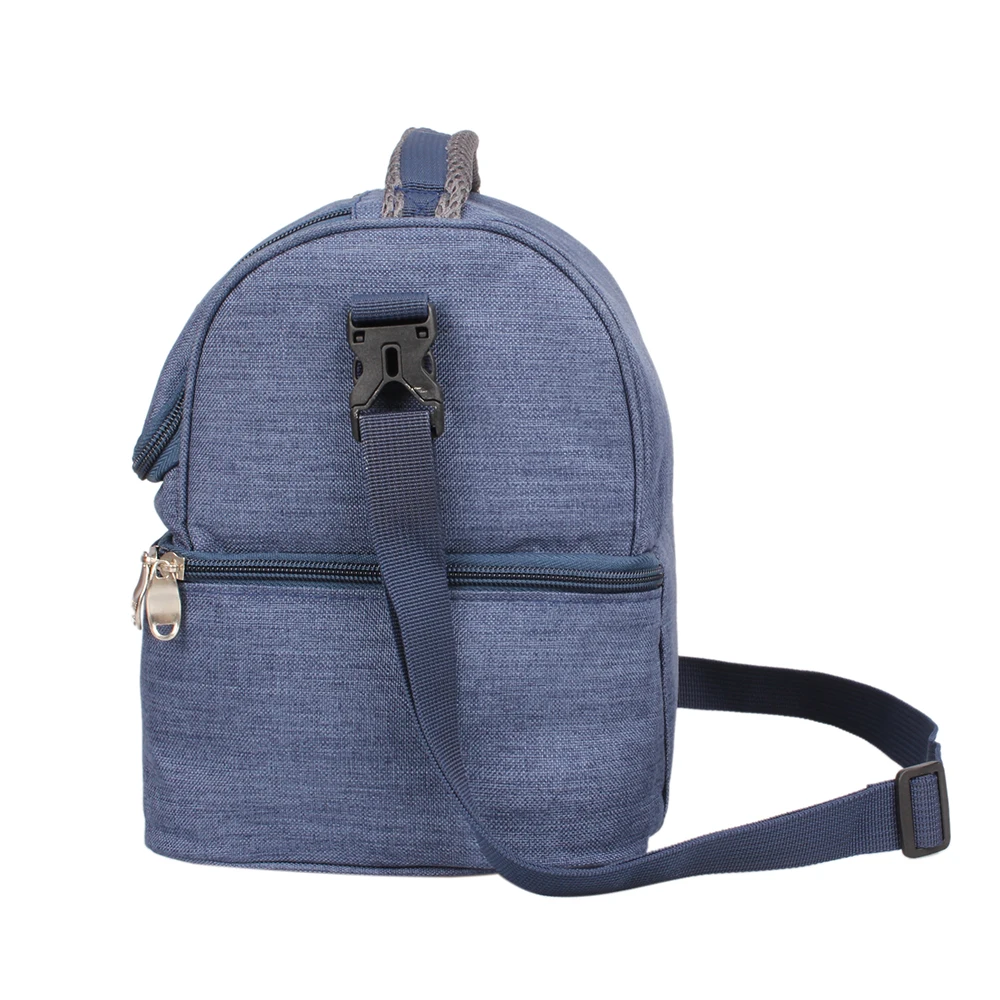 SANNE-Double Decker Lunch Bag, 7L, isolamento térmico, Oxford poliéster, saco térmico para o trabalho, ao ar livre, portátil, piquenique