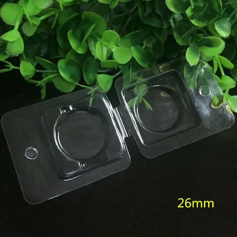 50pcs Empty Eyeshadow Plastic Bottle Clamshell Packaging For Eye shadow Case Plastic Jar Cosmetic Containers Makeup Storage Box
