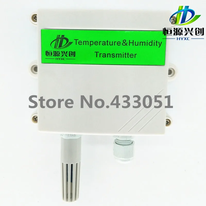 Integrated temperature and humidity transmitter   Output :4-20mA/0-10V/0-5V/RS485   Temperature and humidity sensor