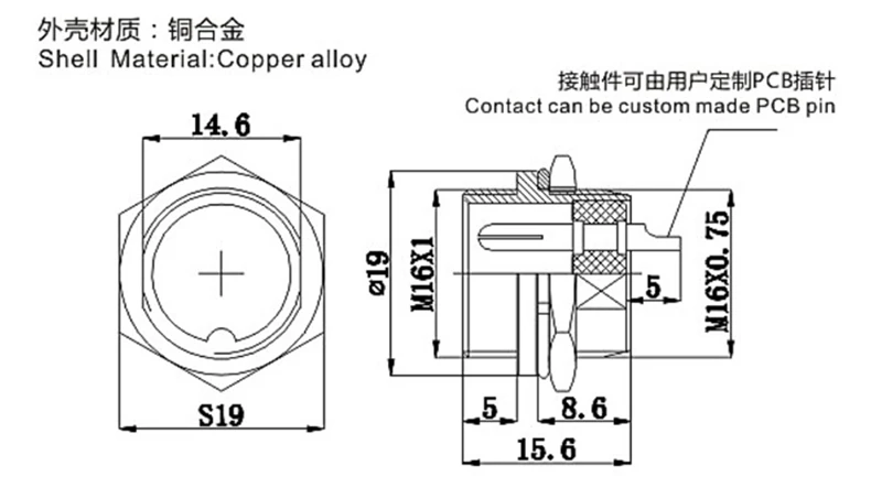 1set/lot GX16 8 Pin Male & Female L76 Diameter 16mm Wire Panel Connector Circular Aviation Socket Plug Sell At A Loss USA