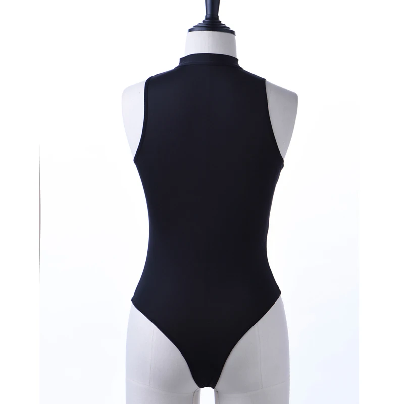 Sexy Women Hot Shaper Bottom Wear Hollow Out Open Crotch Cut Bodysuit Thong Punk Halter One Piece Swimwear Erotic Lingerie F10