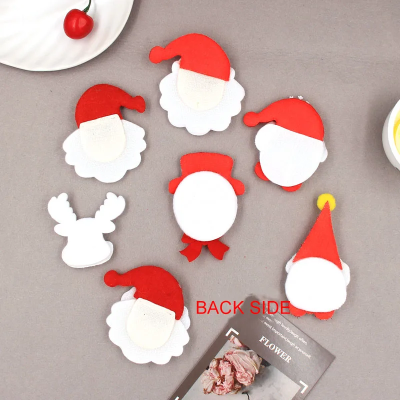 20PCS/Lot Mix Style Christmas Padded Applique Crafts for Children Headwear Hair clip Accessorie and Garment Accessoires