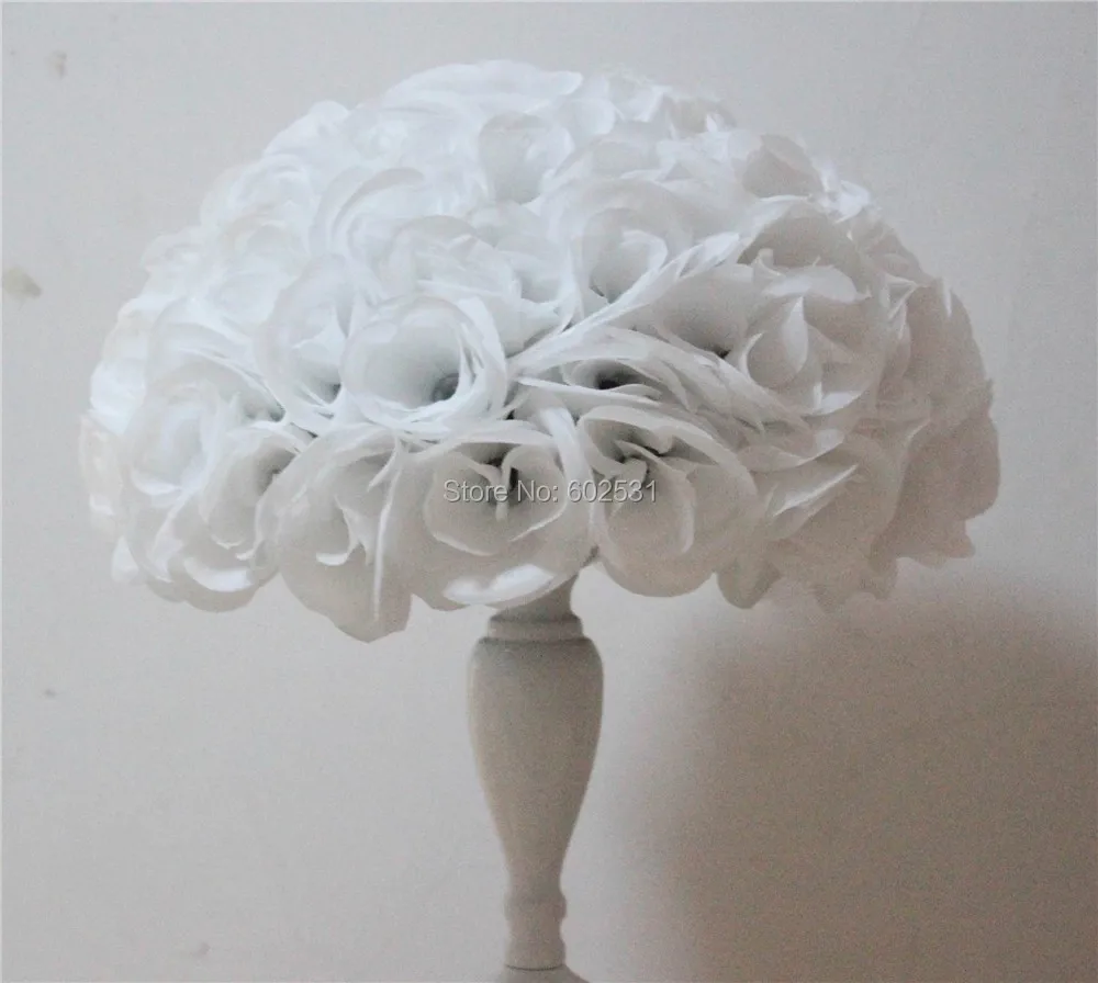 SPR 40cm 4pcs/lot white artificial rose flower ball table flower wall