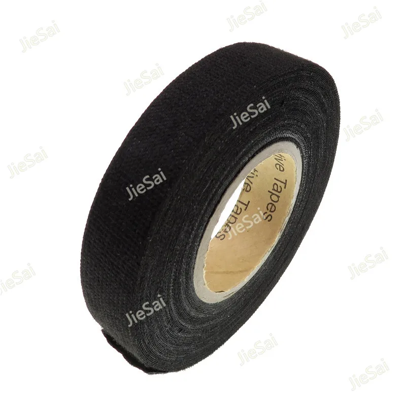 Universal Flannel Fabric Cloth Tape Automotive Wiring Harness Black Flannel Car Anti Rattle Self Adhesive Felt Tape