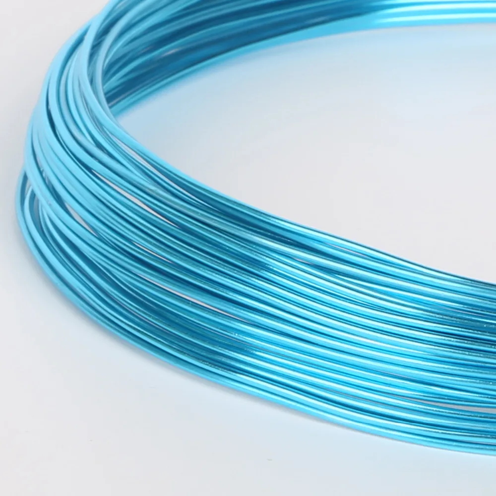 10M/5M/3M Aluminum Wire soft DIY jewelry craft versatile painted aluminium metal wire, Ni & Pb free - 18 gauge (1mm)