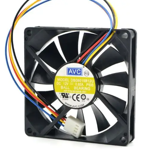 DS08015B12U 80*80*15 12V 0.60A   4 line support PWM chassis computer cooling fan