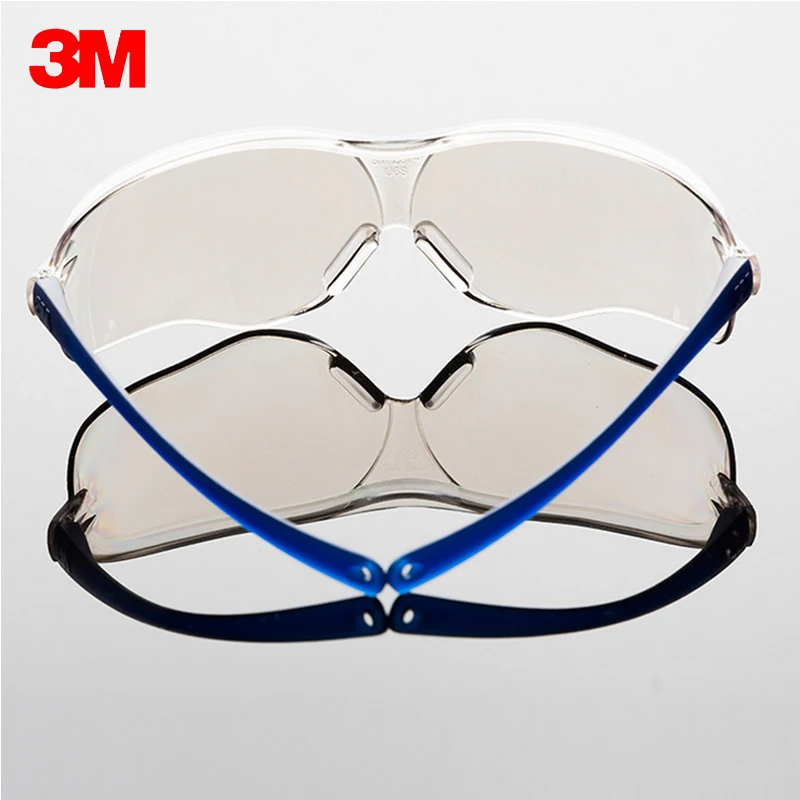 3M 10436 Veiligheid Goggles Bril Outdoor Werk Sport Fiets Fietsen Uv Anti Shock Glazen Anti-Stof Anti Zonlicht slip