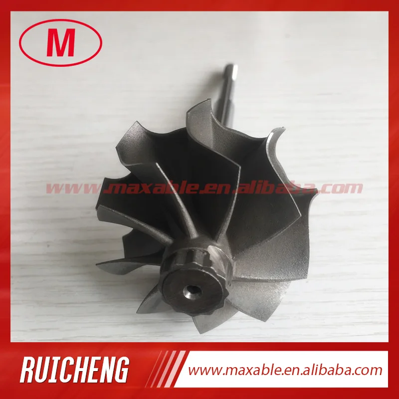 GT2871R 46.95/53.7mm 9 blades 113mm ball bearingTurbo turbine wheel shaft / turbine shaft&wheel