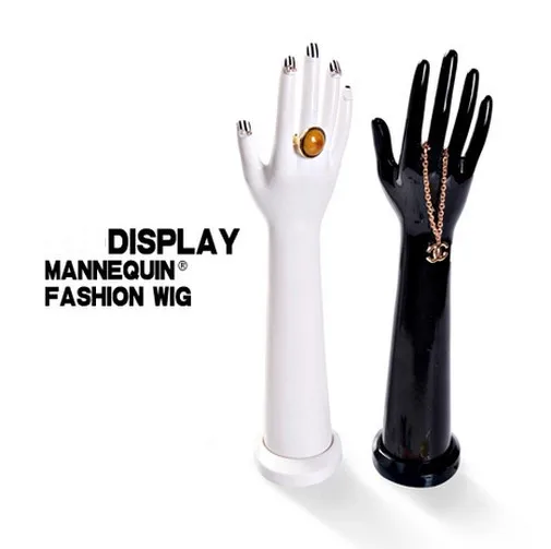 Free Shipping Detachable Jewelry Ring Bracelet Necklace Display Holder Stand Plastic Mannequin Hand