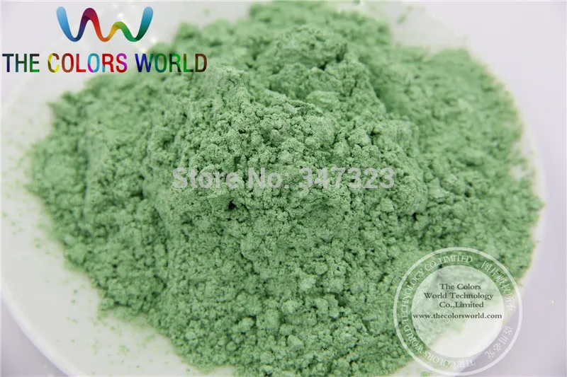 TCZG435 Apple Green Color Pearlescent pigment,pearl luster pigment,Mica Powder DIY  Makeup Nail Design ,Nail Polish