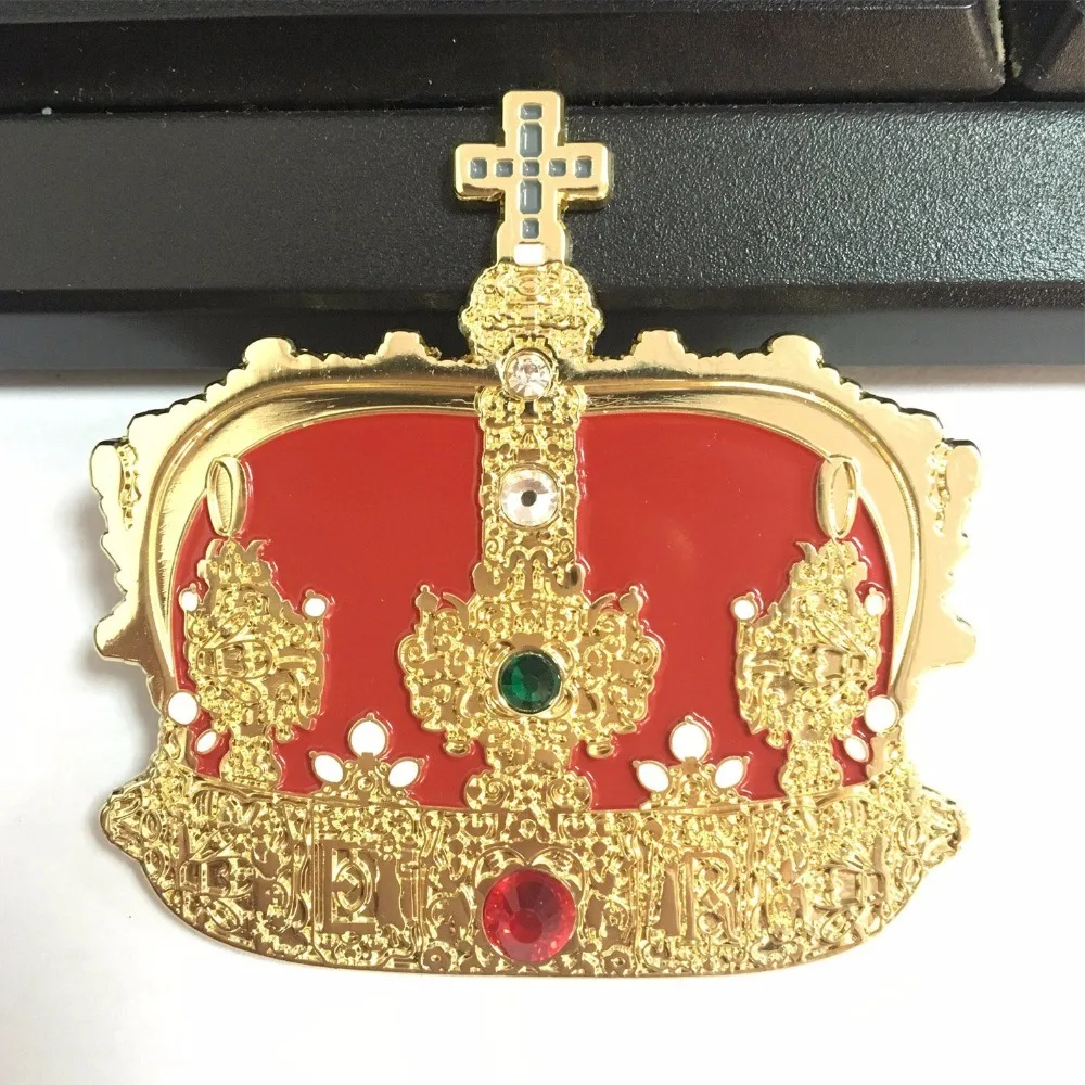 custom  Metal Souvenir Diamond Crown Badge with Magnet