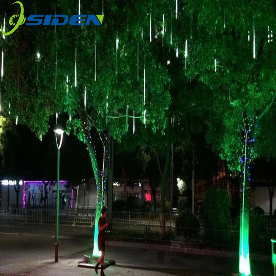 OSIDEN Meteor Tube Shower Rain String 30CM LED Christmas Light Wedding Party Garden Xmas String Light Outdoor NewYear DecorLight