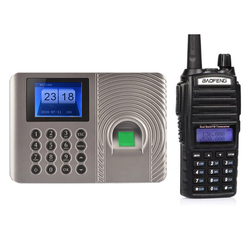 

by dhl 20pcs Biometric Attendance System USB Fingerprint Reader+baofeng UV82 radio