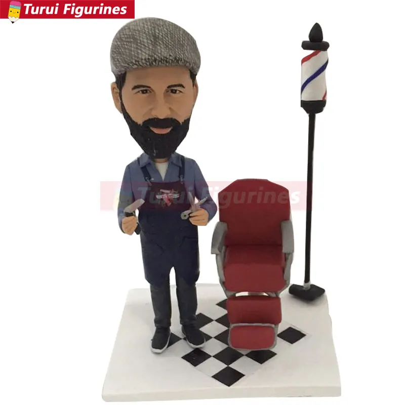 Barber Bobble Head Barber Boyfriend Gift Barber Gift Barber Father Gift Barber Husband Gift Boyfriend Birthday Gift Barber Gift