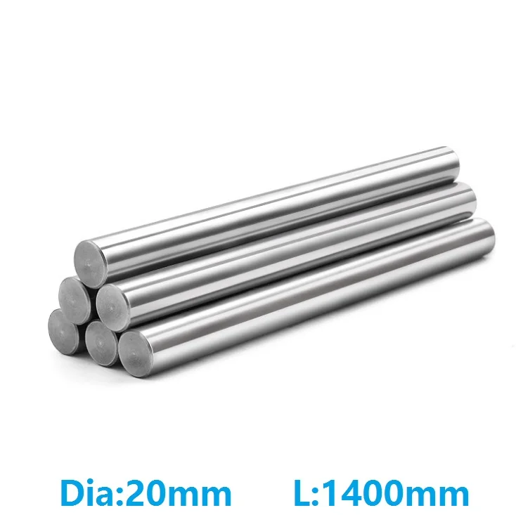 4pcs/lot 20mm linear shaft 1400mm long 20x1400mm chromed plated hardened steel rod